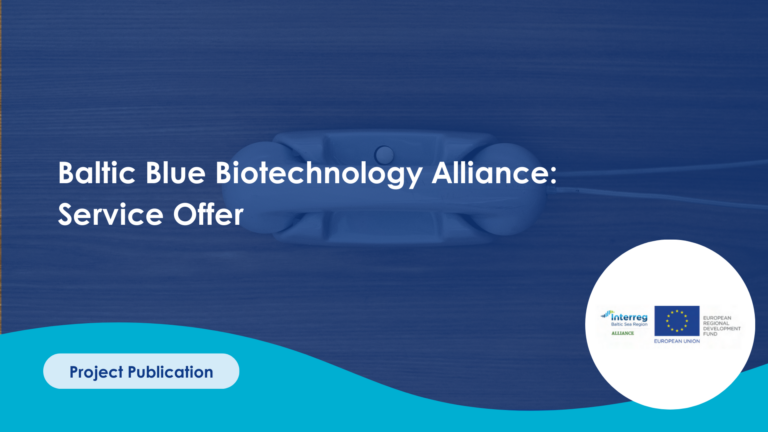 Baltic Blue Biotechnology Alliance Service Offer