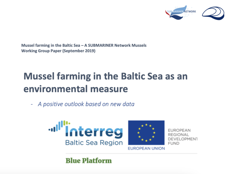 Mussel farming in the Baltic Sea as an environmental measure