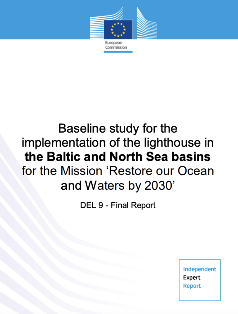 Baseline study for the implementation of the lighthouse in the Baltic and North Sea basins for the Mission ‘Restore our Ocean and Waters by 2030’