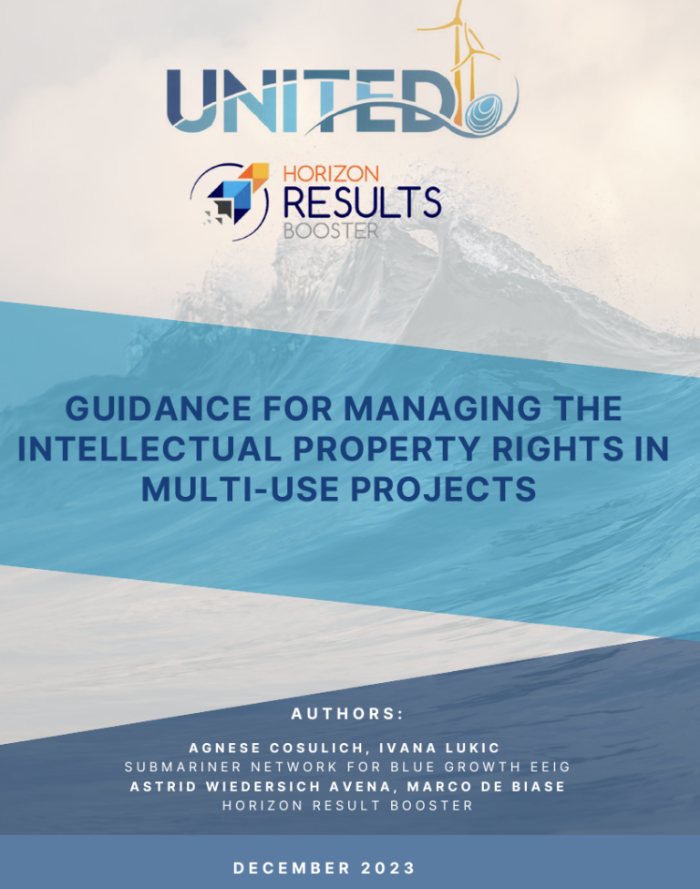 GUIDANCE FOR MANAGING THE INTELLECTUAL PROPERTY RIGHTS IN MULTI-USE PROJECTS